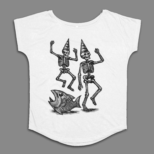 Dancing Skeletons and Fish Graphic Shirt