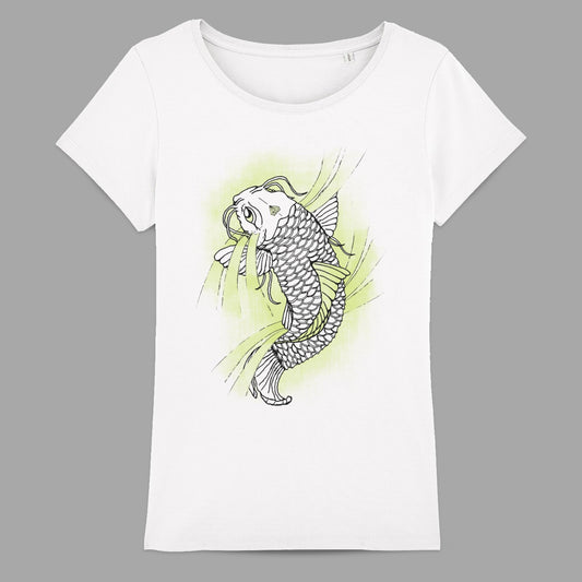 Intricate Koi Fish Art Print Women's T-Shirt