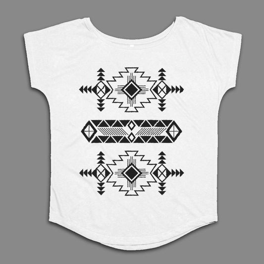 Geometric Tribal Print Women's Top Fashion Tee