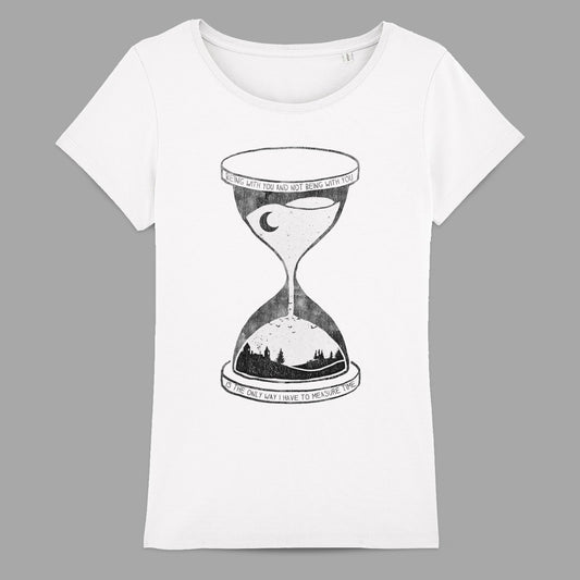 Hourglass Design with Scenic Elements T-Shirt