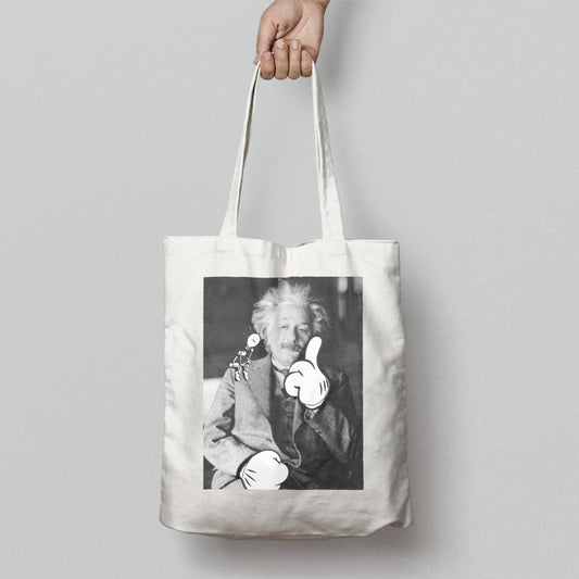 Iconic Thinker Thumb Up Canvas Tote Bag