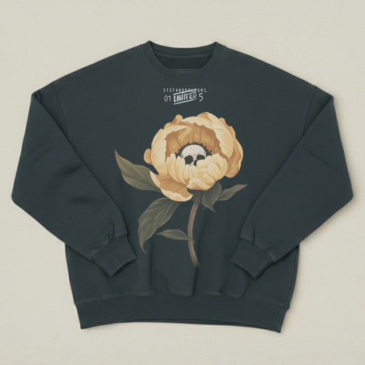 Skull Floral Graphic Print Limited Edition Sweatshirt