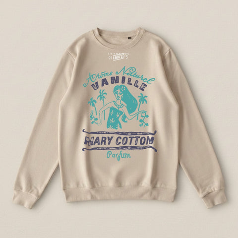 Graphic Vanille Mary Cotton Parfum Sweatshirt