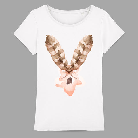 Artistic Watercolor Feather Design T-shirt