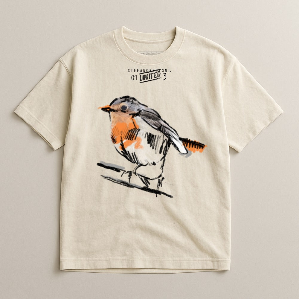 Stef Anderset GT limited bird graphic t-shirt