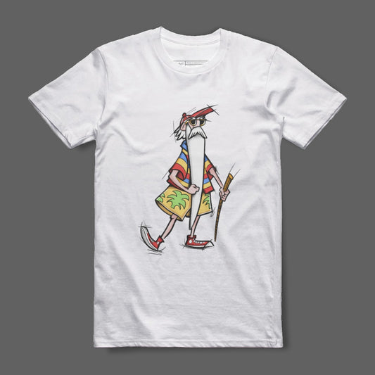 Trendy Cartoon Character Printed White Shirt