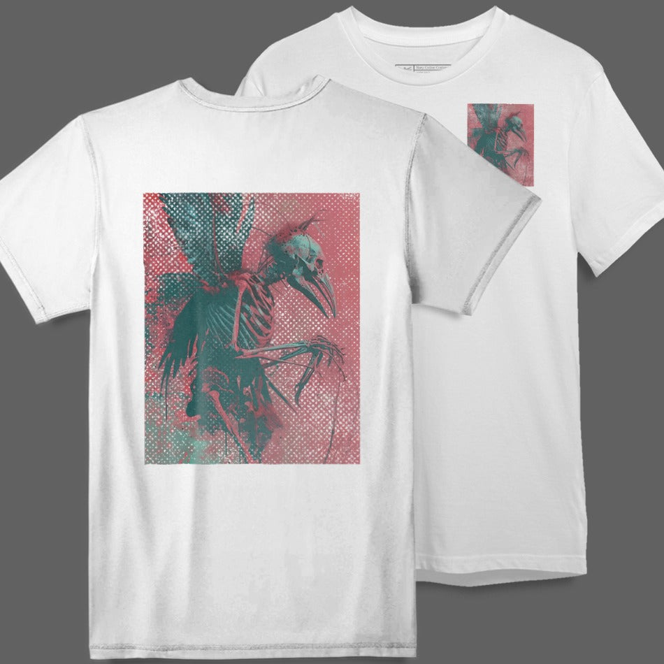 Vintage Skeleton Bird Graphic Tee