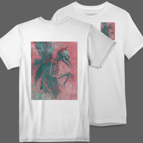 Vintage Skeleton Bird Graphic Tee