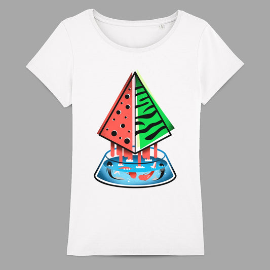 Colorful Geometric Shapes Graphic Tee-Shirt