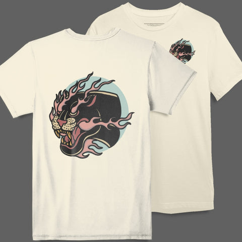 Fierce Panther Roaring Back Graphic T-Shirt