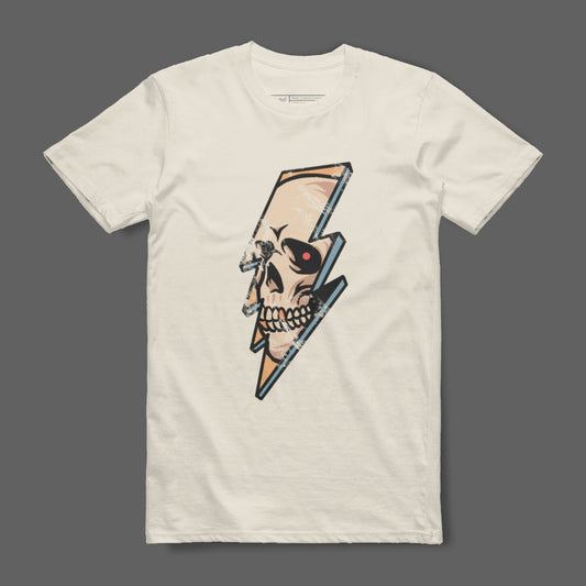 Skull and Lightning Bolt Graphic Tee Product
