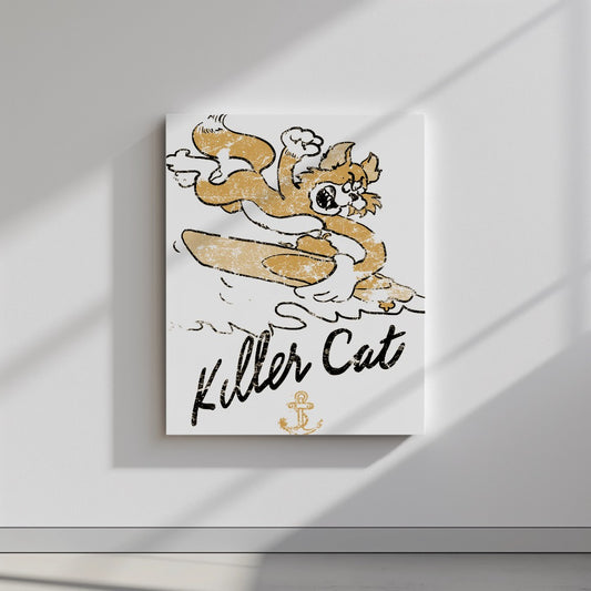 Quadro canvas Killer Cat