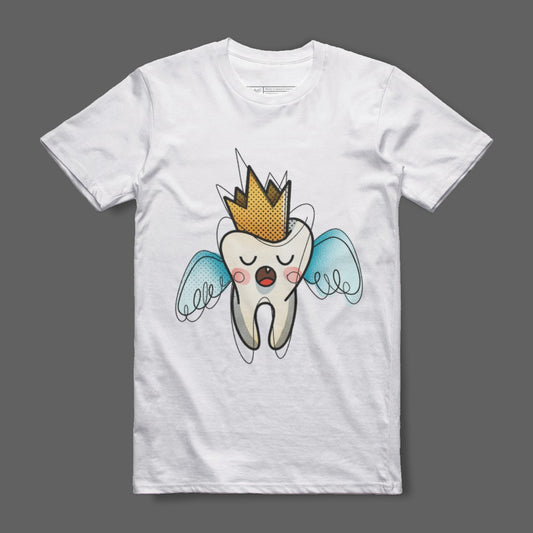 Cute Tooth Fairy Character Printed T-Shirt