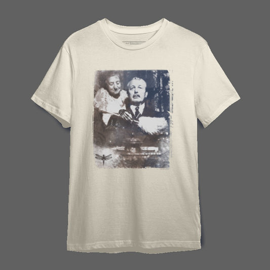 Vintage Style Graphic Tee with Unique Print Design